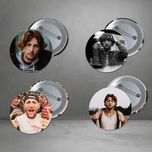 Bailey Zimmerman 1.5 inch Pinback Button 4 Pack Country Music Stocking Stuffer